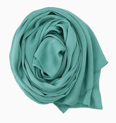 China Neckscarf& Wholesale Premium Pleated Chiffon Hijab Muslim Hijab Muslim Ribbed Chiffon Hijab Hijab Scarf Hijab for sale