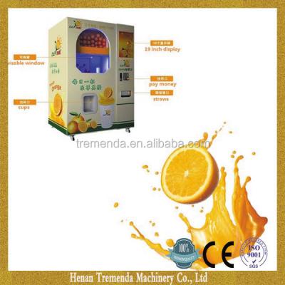 China Well Made Automatic Subway Station Orange Juicer Vending Machine for sale