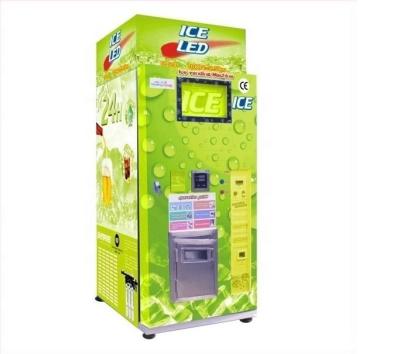 China Ice Maker And Vending Cube Vending Machine Ice And Water Dispenser With Automatic Bagging System for sale