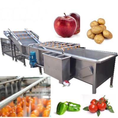 China labor saving orange sweet potato washing machine mango vegetable and fruit air bubble ozone seal washing machine for sale