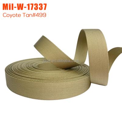 China 25mm Coyote 16mm Narrow Viable Tan Brown 498 20mm MOLLE Webbing 499 Mil-Spec. nylon for sale