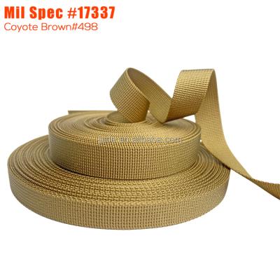 China JUDE Webbing Military 34 Cordura 20mm 25mm Cordura Webbing Army Viable Webbing Hot Cutter Process for sale