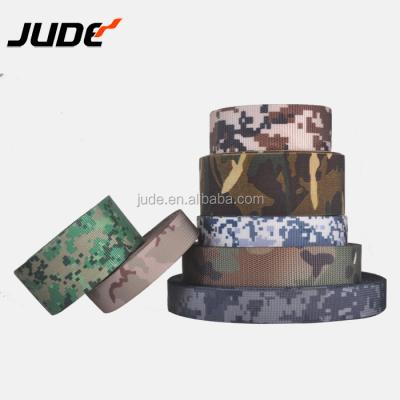 China Viable Flecktarn Webbing Camouflage Lightweight Tailored Narrow Seam Camouflage Fabric 1 1/2