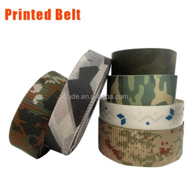 China Sublimation Printing Transfer Printing Men Gun Belt Web Wide Web Strap Heavy Duty Nylon Heavy Duty Belt Webbing Sling for sale