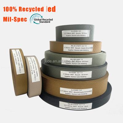 China Polyester rPET Sustainably Recycled PE Strap Performance Fiber Acceptable Recycled High Quality Belt for sale