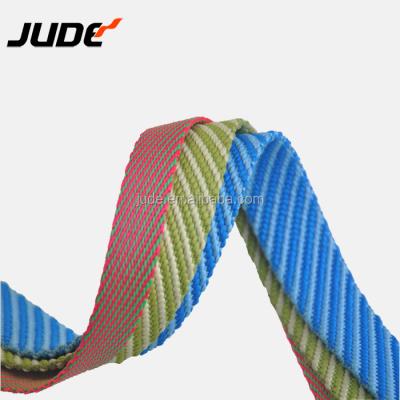 China JUDE Webbing Polyester Strap Sling Viable Web Band Printing Narrow Custom Dog Leash High Density Nylon Jacquard Fabric Webbing for sale