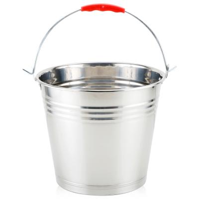 China Multifunctional Metal Bucket 201Stainless Steel Water Bucket Stored With Handle for sale