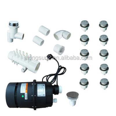 China 60-02 Spa Air Jet Kit Spa Pneumatic System Stainless Steel Air Free Jet Nozzle for sale