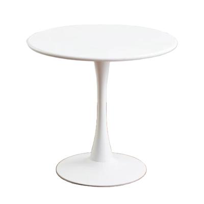 China COMNENIR Modern Outdoor White Leisure Round Table Painting Negotiation Reception Table for sale