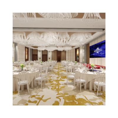 China COMNENIR Acrylic Clear White And Gold Modern Party Banquet Event Reception Chairs Acrylic Rental Weddings for sale