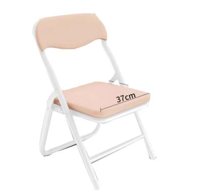 China Metal foldable pink chair lounge space saving outdoor girl'chair folding chairs for events for sale