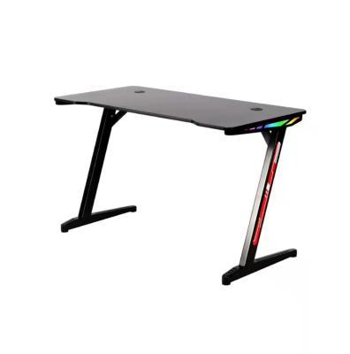 China COMNENIR Ergonomic Ergonomic Computer Table With Led Home Office PC With Carbon Fiber Z Shaped Gaming Desk for sale