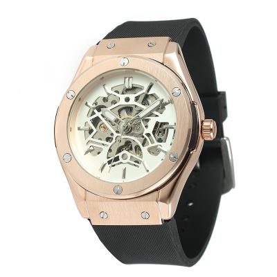 China Water Resistant Forsining Hollow out skeleton automatic Men Watches for sale