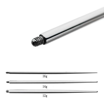 China G23/ASTM F136 Punk High Titanium Polished PreSterile Piercing Needles Body Jewelry Piercing Accessories for sale