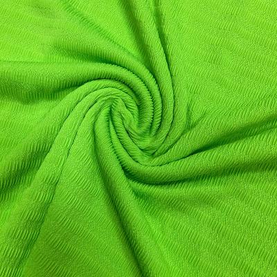 China New Popular Jacquard High Elastic Swimsuit Knitted Millet Fluorescent Wrinkle Milan Wrinkle Four Side Elastic Woven In China for sale