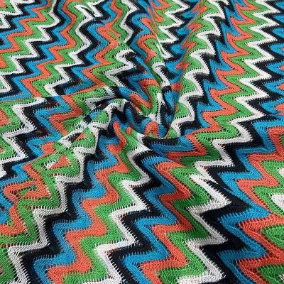 China Stretch water ripple weave knitted new product colorful spot knitted elastic color elastic weave water ripple chinese woven fabric fabric for sale