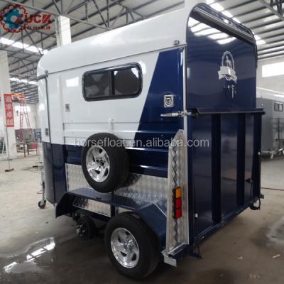 China Travel Trailer 2 horse trailer horse float straight load standard version 2HSL-S for sale