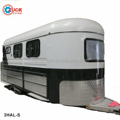 China Travel Trailer Popular 3 horse trailer in line with ADR at good price 2pcs/40HC for sale