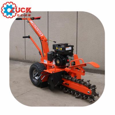 China Agriculture Reliable 7HP Ducar petrol engine self powered mini trencher for sale