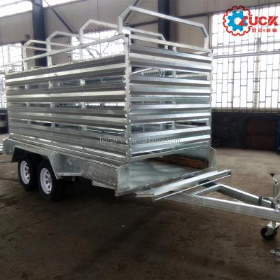 China Other Trailers Hot sale galvanized livestock cattle crate trailer for sale