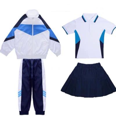 China School Summer&sping&autumn clothes British style kindergarten primary high school clothes school uniform class clothes youth vitality s for sale