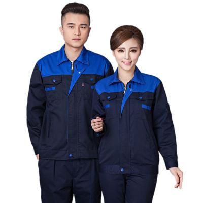 China Anti-Static Custom Men's Workwear Suit Factory Workshop Mechanic Work Jacket Pants Sets Workers Breathable and Comfortable Uniform for sale