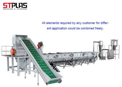 Cina 300-1500kg/linea di lavaggio del film del PE alta efficienza pp di H per i fiocchi puliti ed asciutti in vendita