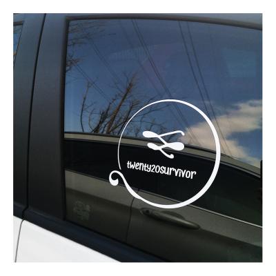 China Waterpoof UV Resistance Waterproof Vinyl Die Cut Transferable Logo Car Decal, Custom Transfer Window Sticker for sale