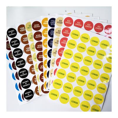 China Low MOQ Custom Waterproof Self Adhesive Label Stickers Waterproof Logo Roll Stickers Cover Sticker for sale