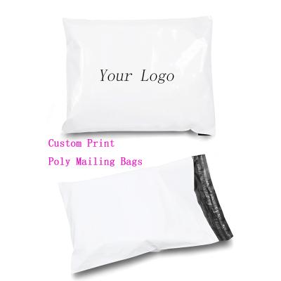 China shoes & Eco Friendly Apparel Postage Packaging Use Self Sealing Poly Plastic Messenger Bag Custom Logo Printed Mailing Bags for sale