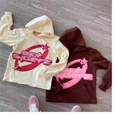 China Anti-wrinkle Hoodie Cute Puff Print Hoodie Custom 30 Cotton 60 Polyester Hoodie for sale