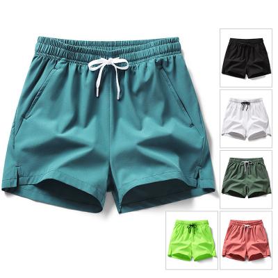 China Anti-wrinkle Shorts 5 Inch Inseam Workout Shorts Polyester Mesh Shorts for sale