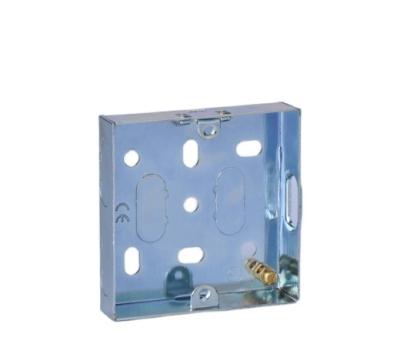 China For wall switch box 35mm gi strip 3x3 one junction boxes standard electrical or construction deep box for sale