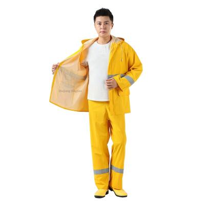 China DINGWANG Polyester PVC Raincoat Easy Promotional Printed Pants And Jacket With Logo for sale