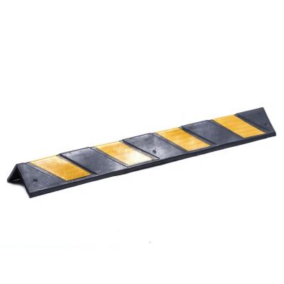 China Dingtian Durable 800*100*6MM Rubber Road Equipments Protector Parking Corner Wall Guard for sale