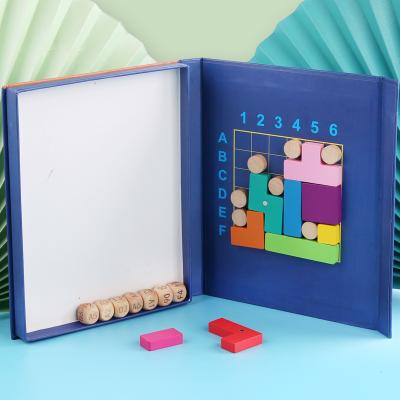 China Educatiom Toys NEW Interactive Educational Wooden Thinking Board Game Parent-child Fun Toy Montessori Magnetic Puzzle Logical Training Educational Toys for sale