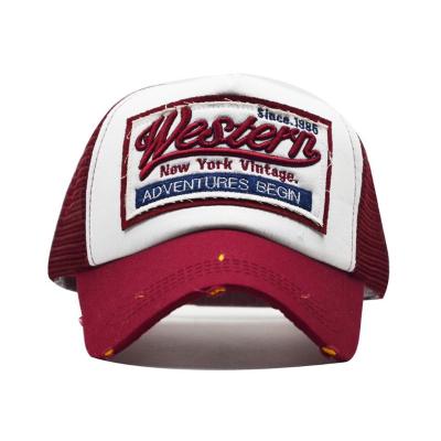 China Factory Wholesale COMMON Summer Hot Baseball Cap With Adjustable Mesh Snapback Trucker Hat OEM Embroidery Logo Sports Hats for sale