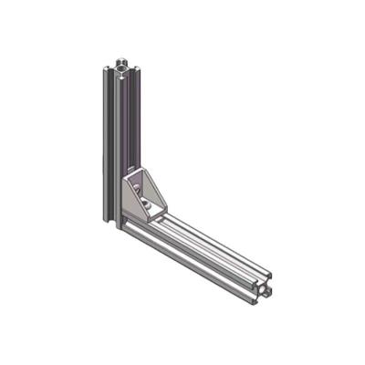 China door & GB6060A Window 2 Slots Square-slot Aluminum Extrusion Building Material Profile Connecting In Building Decoration for sale