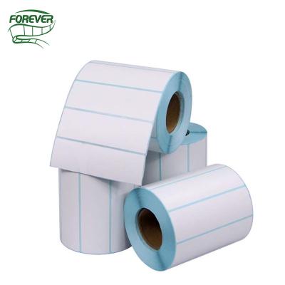 China High Quality Waterproof Adhesive Label 30mm*20mm*500 Rolls Pcs Direct Thermal Sticker Blank Barcode Label for sale