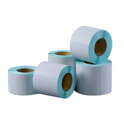 China Waterproof Direct Thermal Transfer 4x6 Blank Adhesive Thermal Adhesive Label 500pcs/roll For Printer for sale