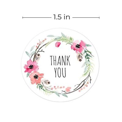 China Wholesale Customized Printing Waterproof Thank You Sticker for sale