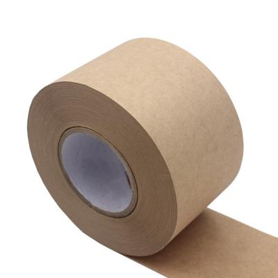 China Good Quality Waterproof Tape Reinforced Kraft Paper Tape Water Activate Crepet PE Coated Kraft Paper Tapes for sale