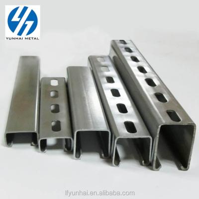 China Support System Zinc Galvanized Stainless Steel Channel For Electrical Cable for sale