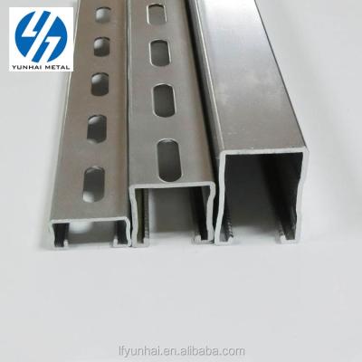 China Hot Rolled Perforated Steel Support System Profile C Channel Strut Channels for sale