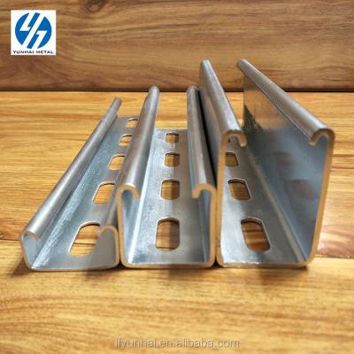 China High quality slotted galvanized steel support system strut gi c channel for sale