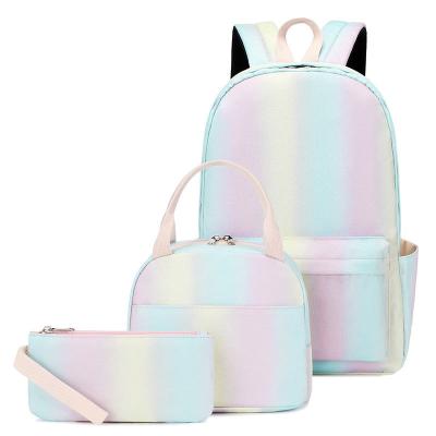 China - Waterproof - 2023 New Products Shining Breathable Wear-Resistant Progressive Graffiti Kids Backpack Super Cool Three-Piece Set for sale