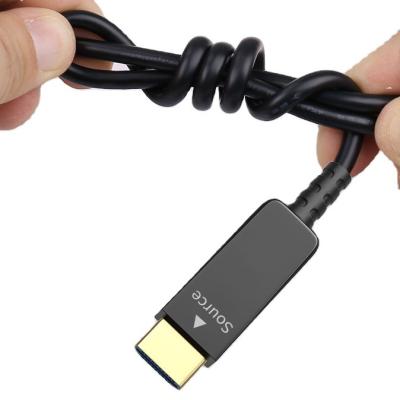 China 8K Data Transmission DTECH 8m 10m 12m 20m HDMI 8K Fiber Optic Cable Support 48Gbps HDMI Cable for sale