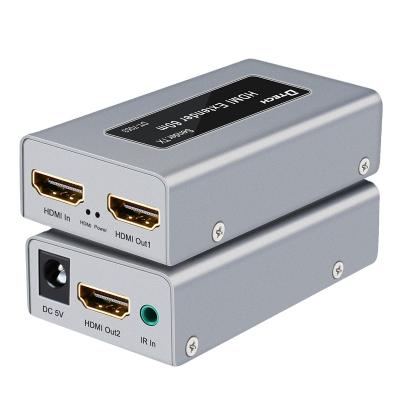 China Portable Dtech HDMI Extender Over Single Ca5e/6 HDMI Ethernet Extender up to 196 feet HDMI Extender 60m with IR for sale