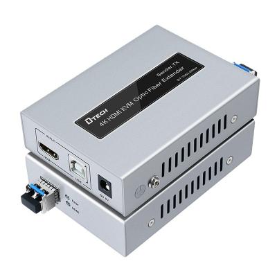 China Cascading transmission Factory wholesale 300m 10km 20km H.264 4k 1080p HDMI USB fiber optic Ethernet Hdmi extender for sale