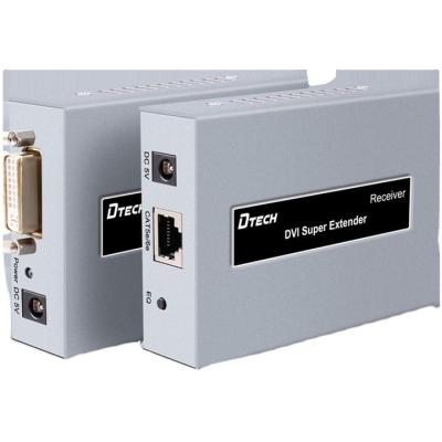 China DTECH Support 1080P Audio out 60m DVI Extender with POC function for DVI port equipment DT-7013A for sale